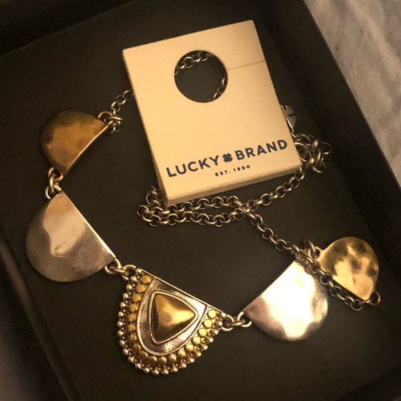 Lucky brand 2 tone collar necklace - Picture 3 of 4